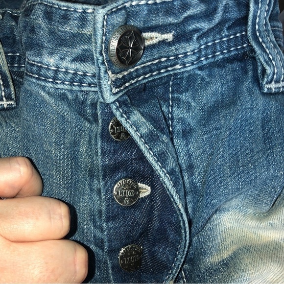 👻Affliction American Custom distressed denim jeans - Picture 8 of 16